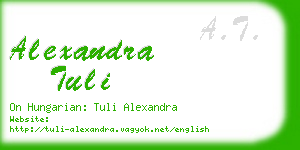 alexandra tuli business card